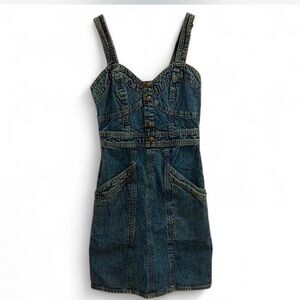 Jean dress with stretch in the back sz Xs